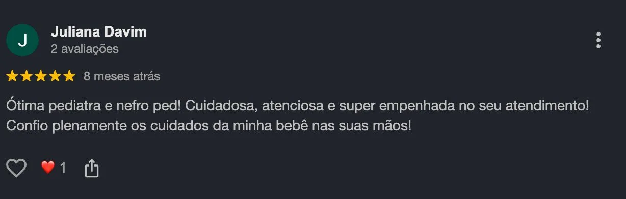 Avaliação de paciente da Dra. Ana Beatriz Davim